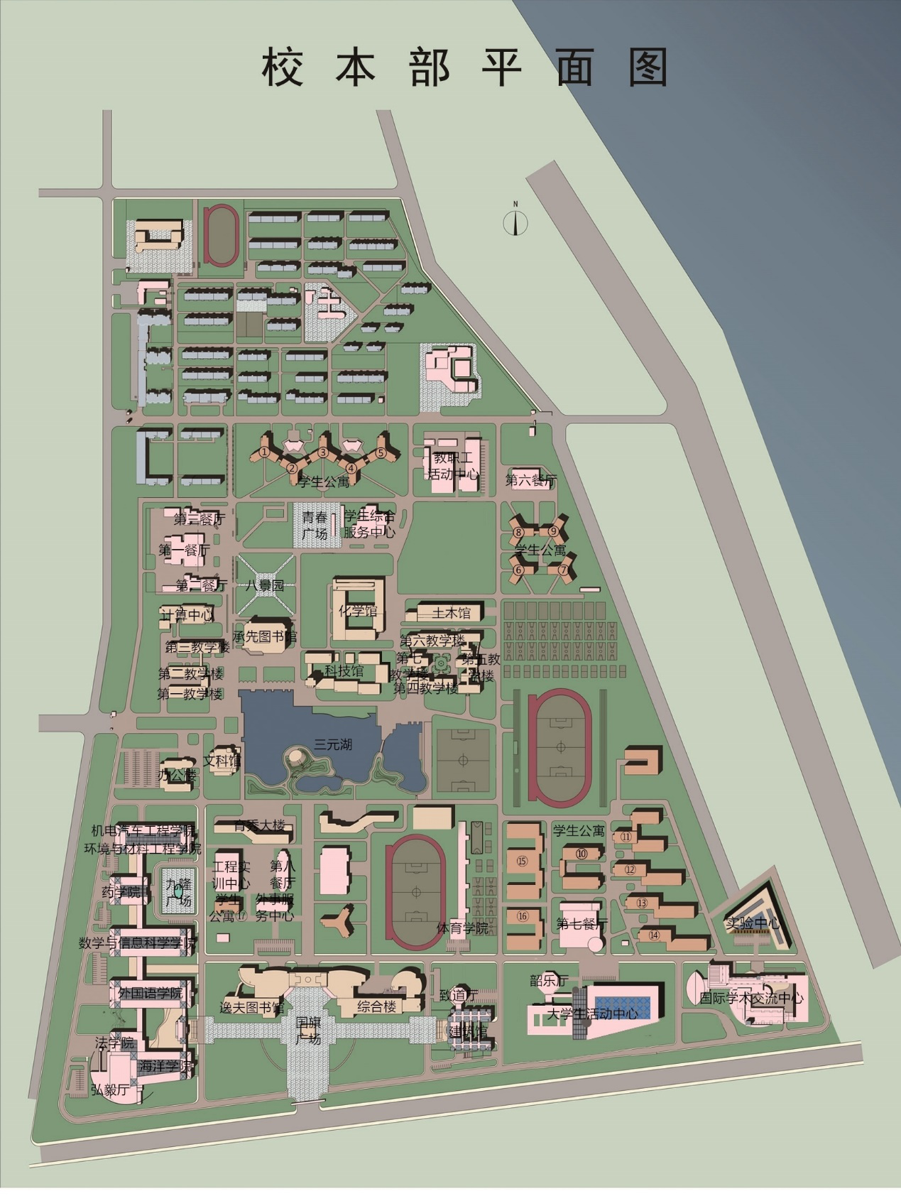校园地图-烟台大学|yantai university
